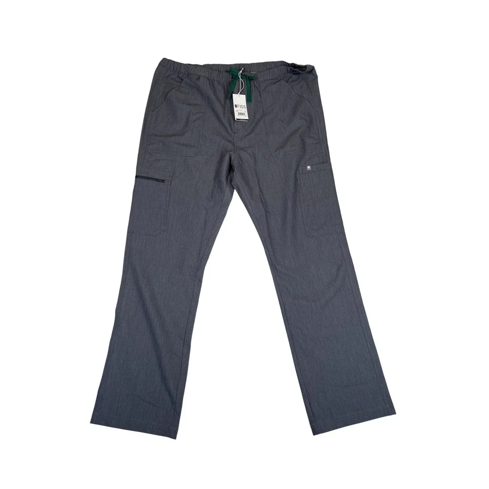 Figs Cairo Cargo Scrub Pants Mens 2XL Gray Technical Collection Work Stretch NEW
